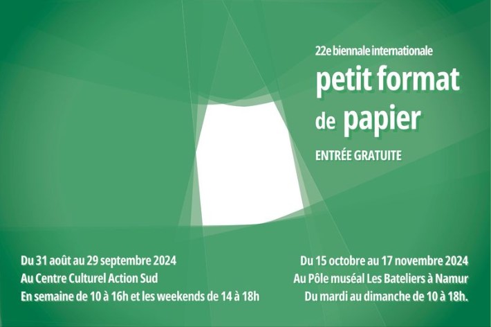 22e Biennale internationale du petit format de papier au Musée du Petit Format à Nismes, Belgique